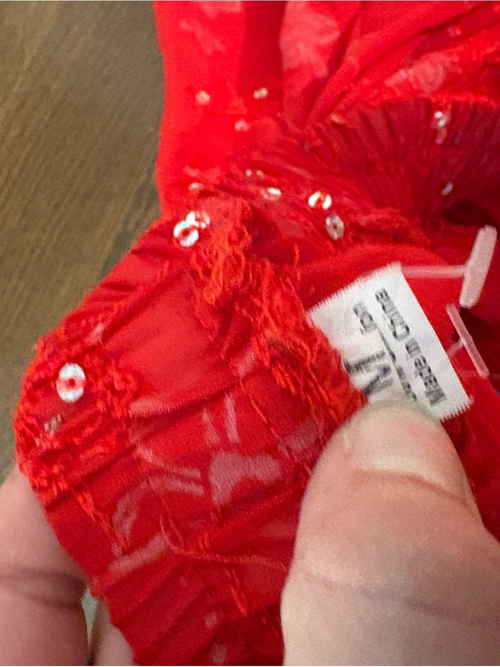 La SENZA Red Tiered Maxi Skirt with Gold and Black Bands - Picture 2 of 5